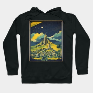 Belo Horizonte Starry Night Brazil Vintage Tourism Travel Poster Art Hoodie